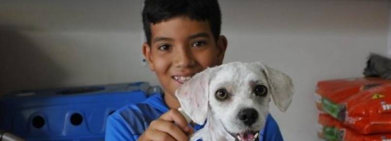 Paçoca volta para casa e menino nem precisou gastar as moedas do cofrinho