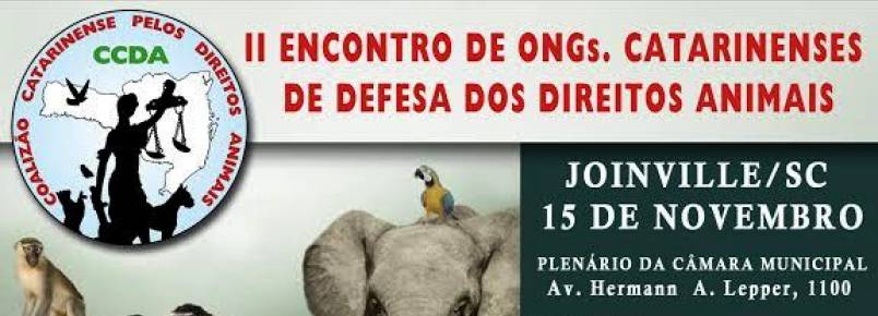 CCDA realiza II Encontro de ONGs Catarinenses de Defesa dos Direitos Animais