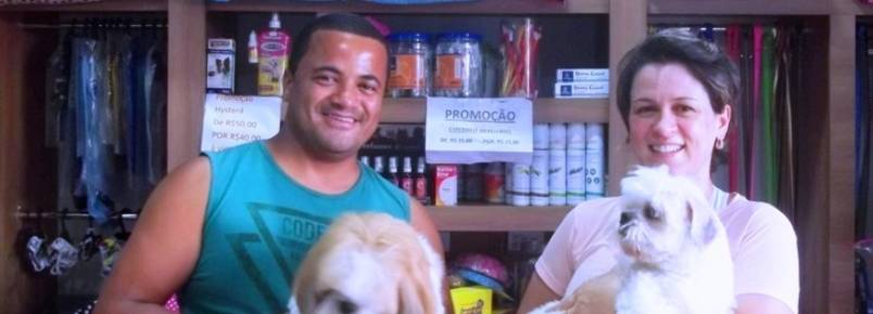 Kadu e Kenay  hoje na Clinvet: Banho e Check UP