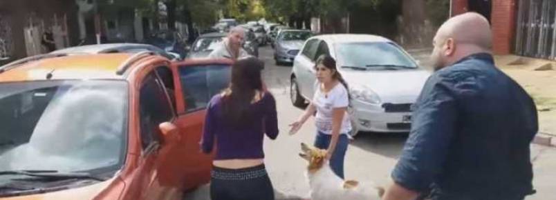Mulher que iria abandonar seu cachorro na rua volta atrás depois de motoristas intervirem